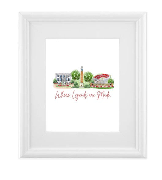 University of Alabama Prints 8x10