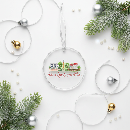 Flat lay with ribbon visible