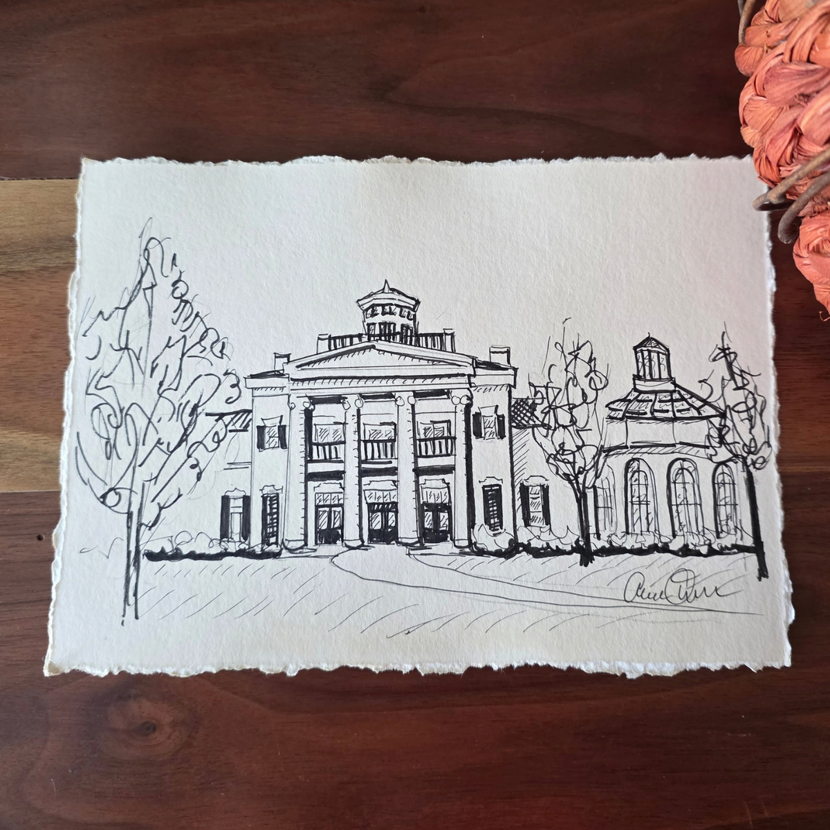 Pen and Ink Drawing House Commissions