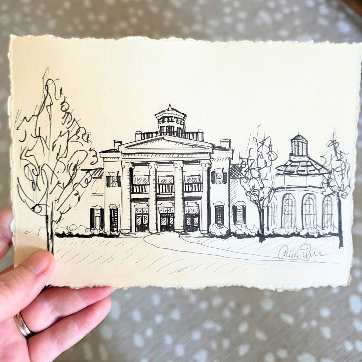 Pen and Ink Drawing House Commissions