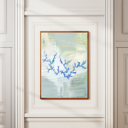 Smith Lake Alabama Abstract Map Print: Luxury Lake Wall Decor