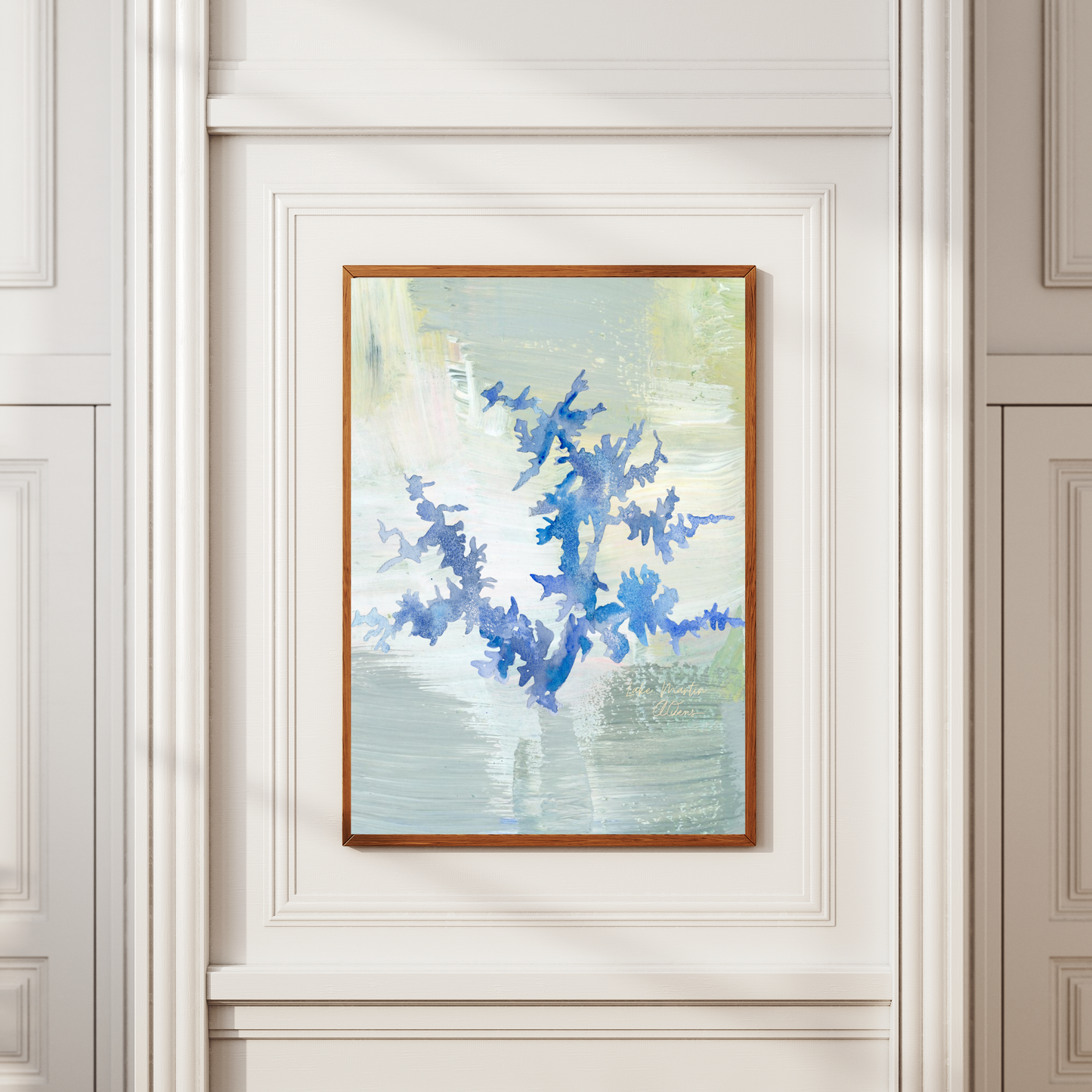 Lake Martin Alabama Abstract Map Print: Luxury Lake Wall Decor