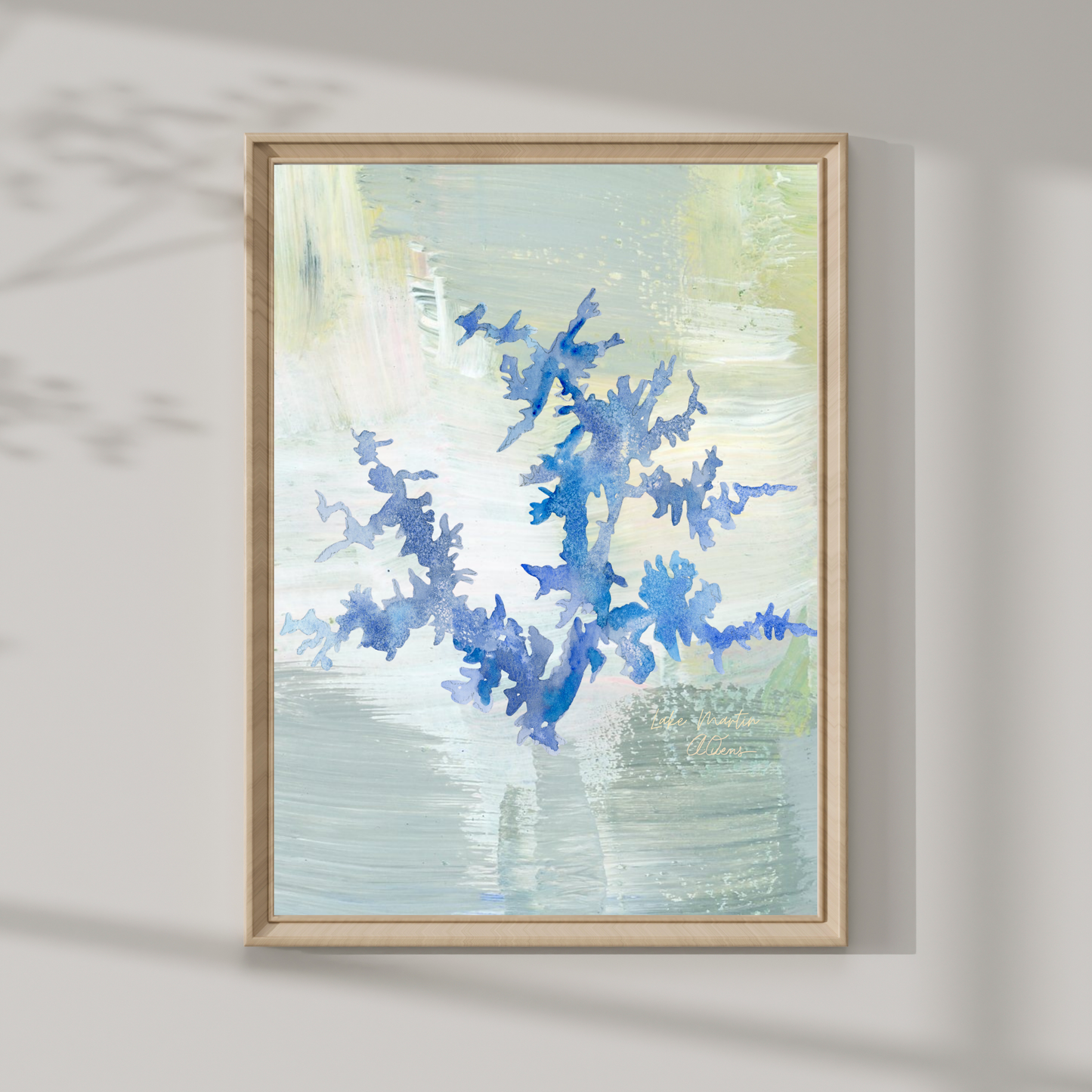 Lake Martin Alabama Abstract Map Print: Luxury Lake Wall Decor