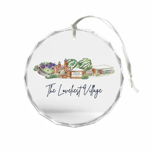Auburn University Glass Ornament