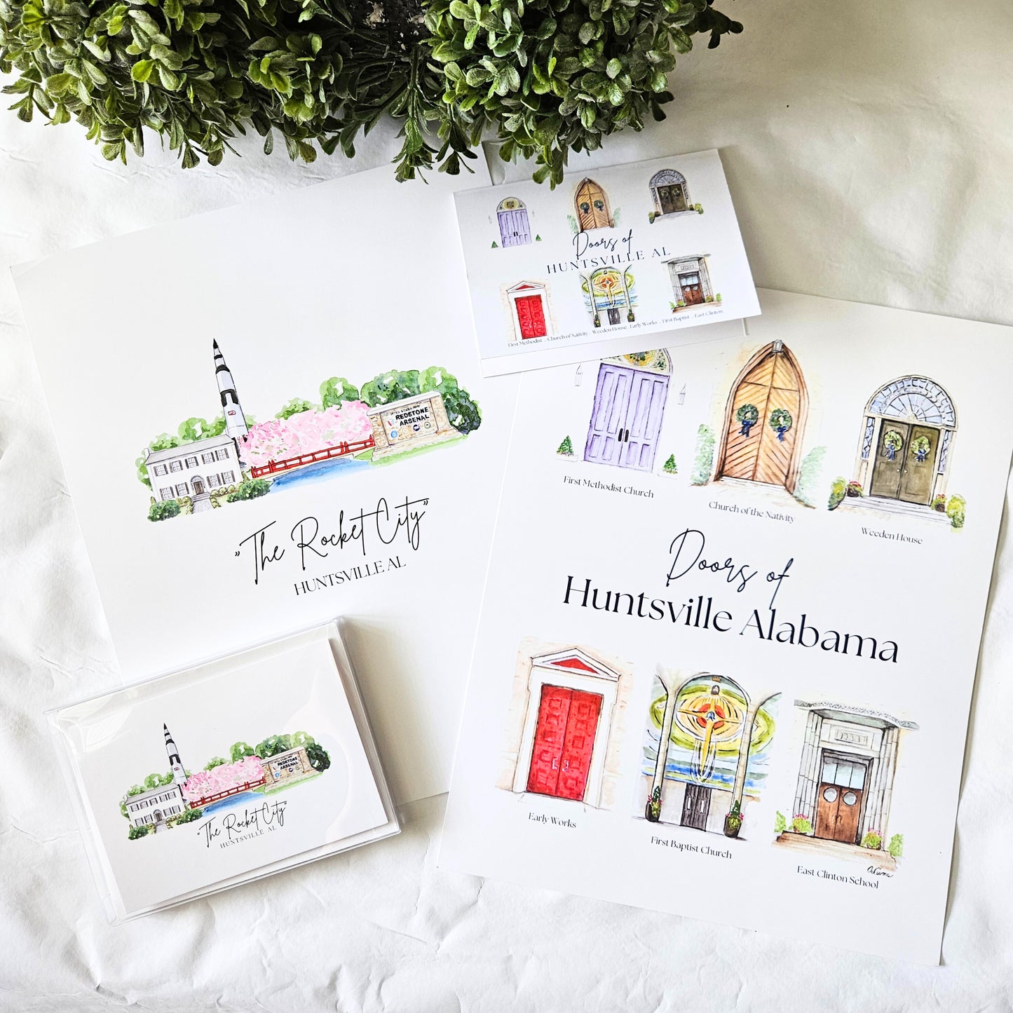Rocket City Notecard Set