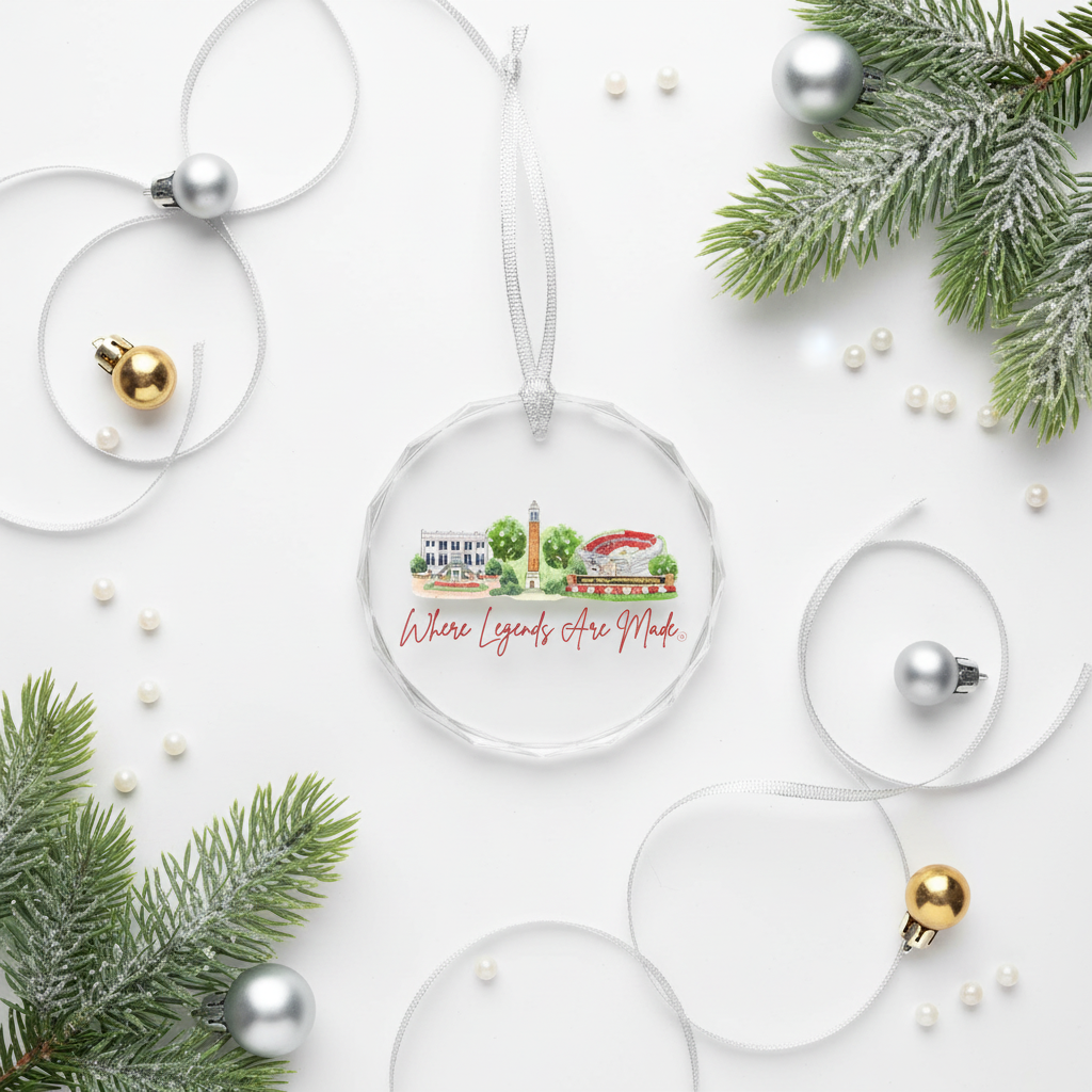 Flat lay with ribbon visible