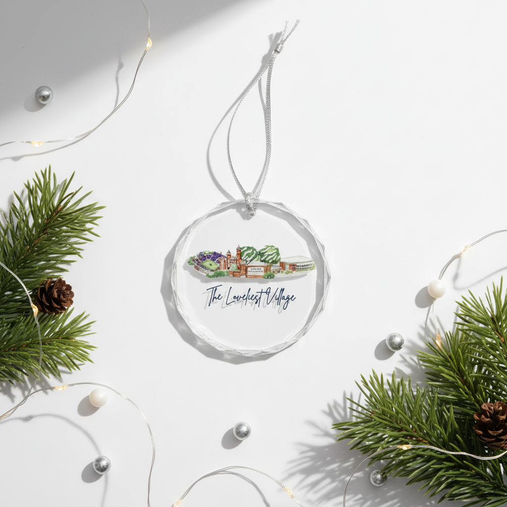 Flat lay with single ribbon