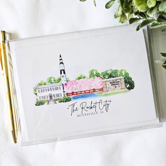 Rocket City Notecard Set